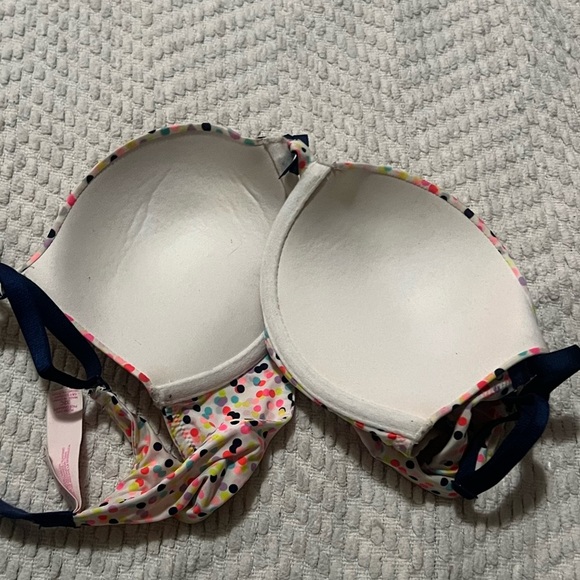 🖤Victoria Secret Rainbow Polka Dot Padded Push Up Bra🖤 - Picture 8 of 9